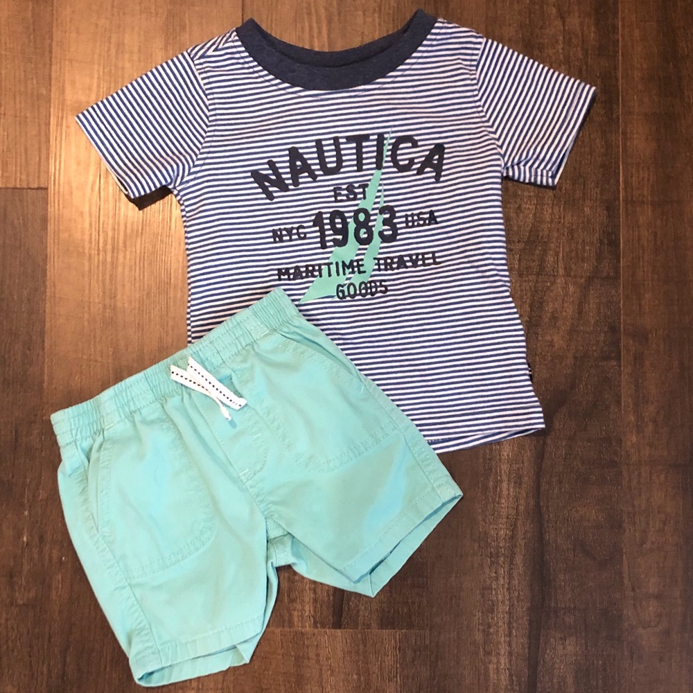 NAUTICA shirt/short 2-piece set 12 months